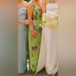 Custom Audrey Brooke Green Floral Dress